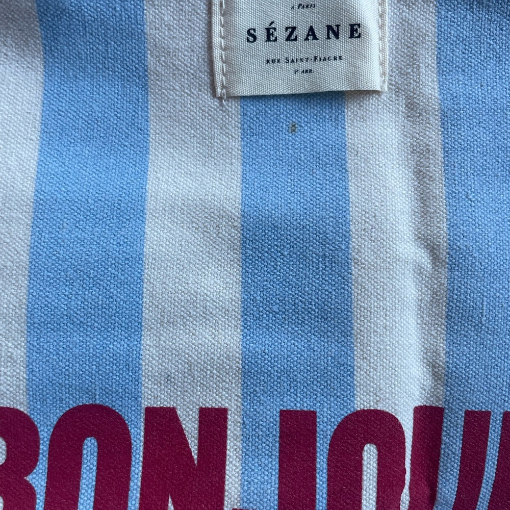NWOT Sézane Bonjour Los Angeles Tote Bag - Picture 4 of 4